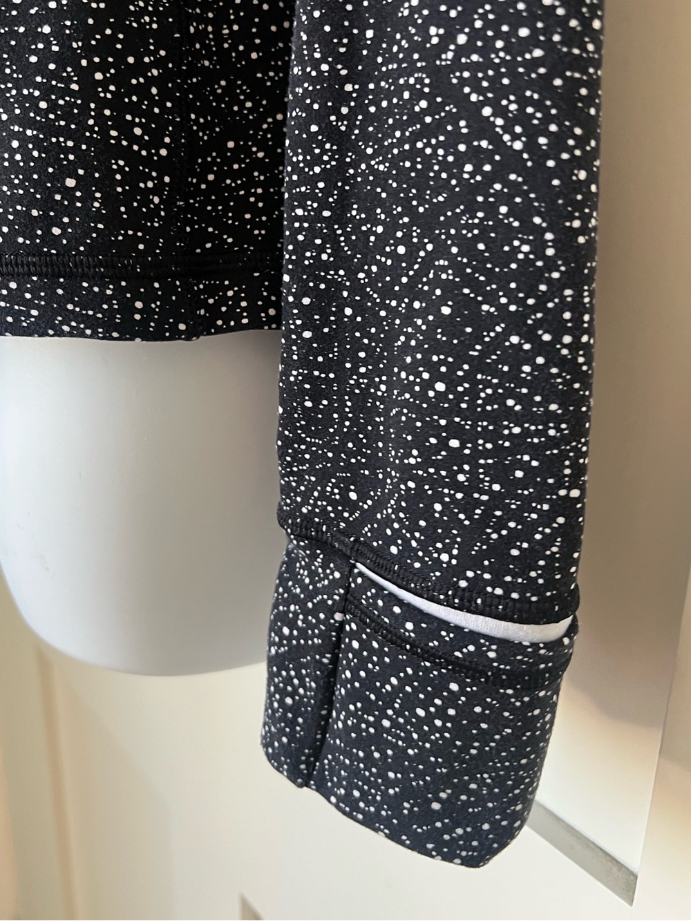 lululemon Define Jacket Size 6 Black White Speckled Static Full Zip Athleisure - Picture 5 of 11
